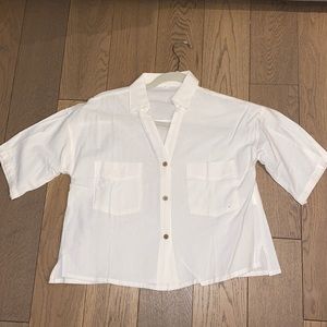 White Button Down Short Sleeve